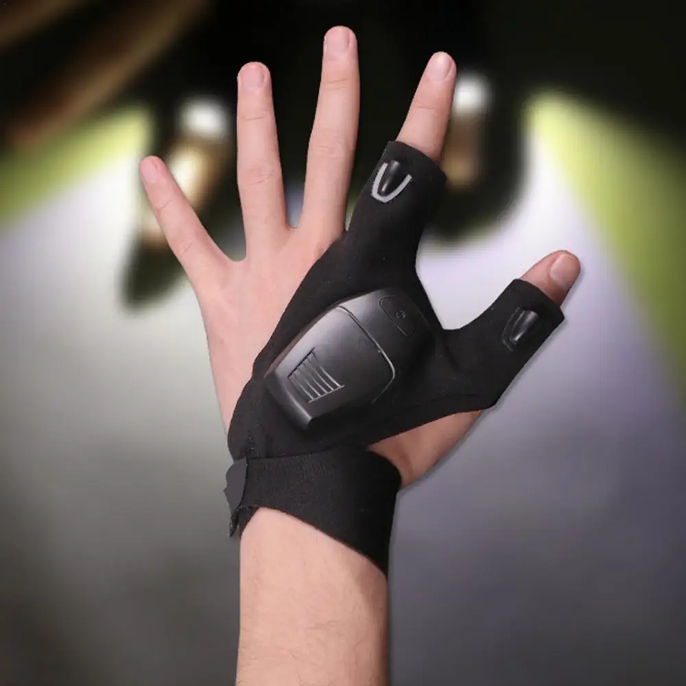 Rechargeable Led Flashlight Glove Gift for Dad Boyfriend Husband Lights Car Guy Cool Gadgets Tools for Fishing Camping Repair