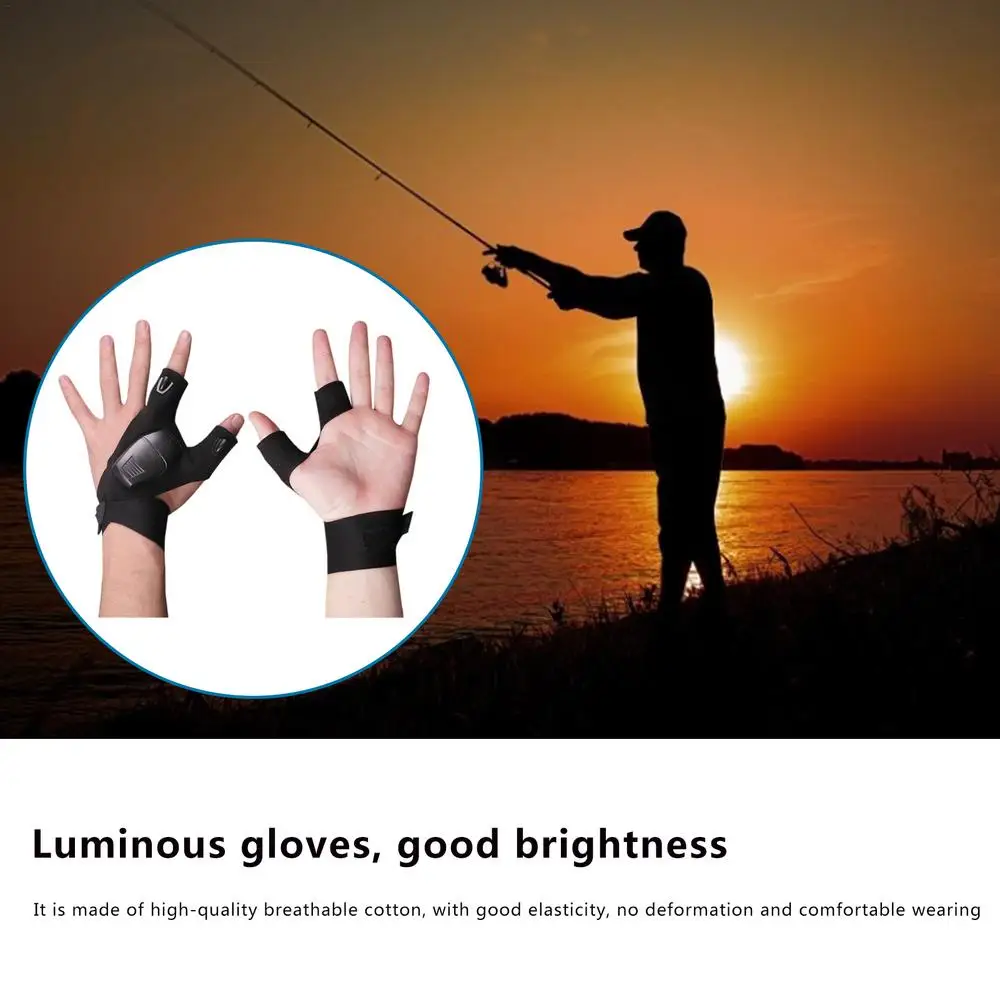 Rechargeable Led Flashlight Glove Gift for Dad Boyfriend Husband Lights Car Guy Cool Gadgets Tools for Fishing Camping Repair