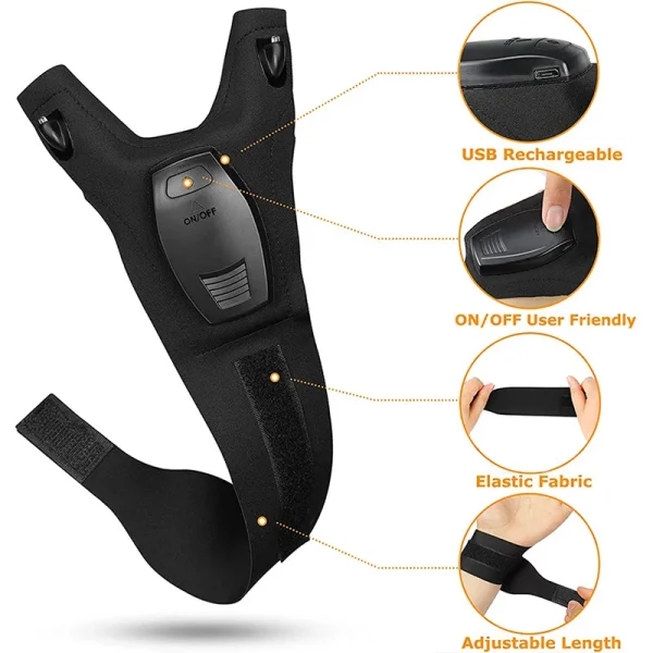Rechargeable Led Flashlight Glove Gift for Dad Boyfriend Husband Lights Car Guy Cool Gadgets Tools for Fishing Camping Repair - Image 3