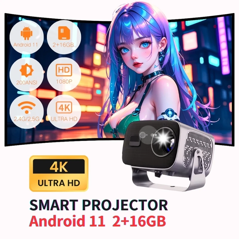 DEYSINN Projector 4K A10 Newly 1080P 660 ANSI Projector Android 13 WiFi6 BT5.5 Auto Focus Keystone Portable Outdoor Home Cinema DEYSINN Projector 4K A10 Newly 1080P 660 ANSI Projector Android 13 WiFi6 BT5.5 Auto Focus Keystone Portable Outdoor Home Cinema