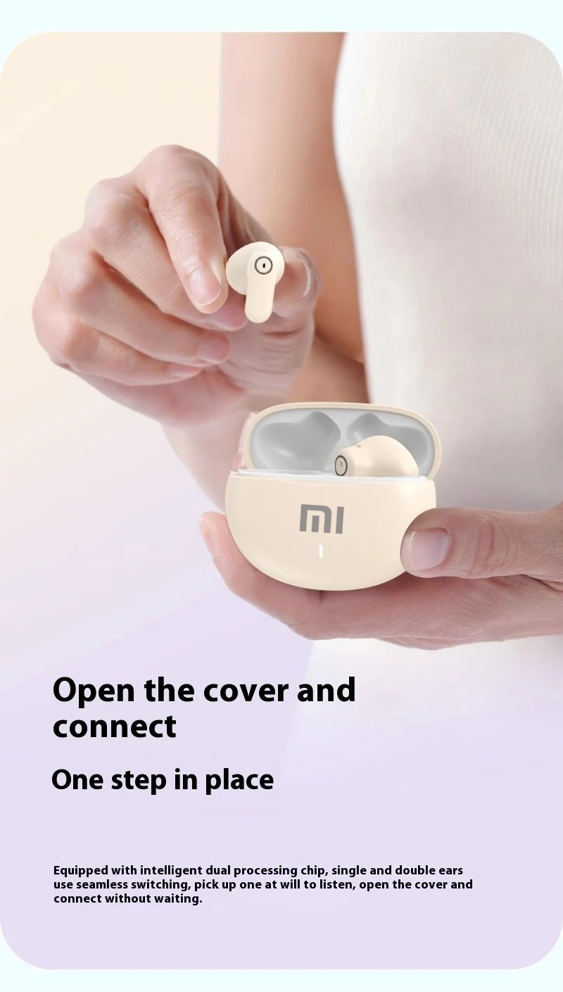 Original Xiaomi NE105 Earphone TWS Wireless Bluetooth Headset HiFi Headphone Mic HD Call Earbuds for Iphone Sport Music Pods
