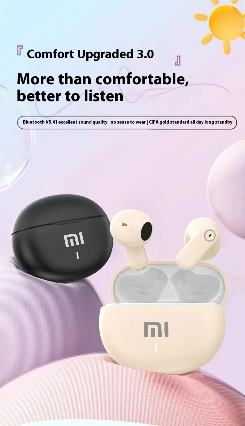 Original Xiaomi NE105 Earphone TWS Wireless Bluetooth Headset HiFi Headphone Mic HD Call Earbuds for Iphone Sport Music Pods