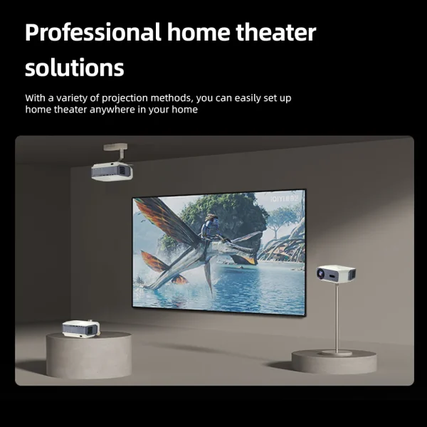 AUN A004 Pro Android Projector Portable Full HD Home Cinema 4K Movie Decode 1080P VideoProjector Electric Focus 3D MINI Theater - Image 6