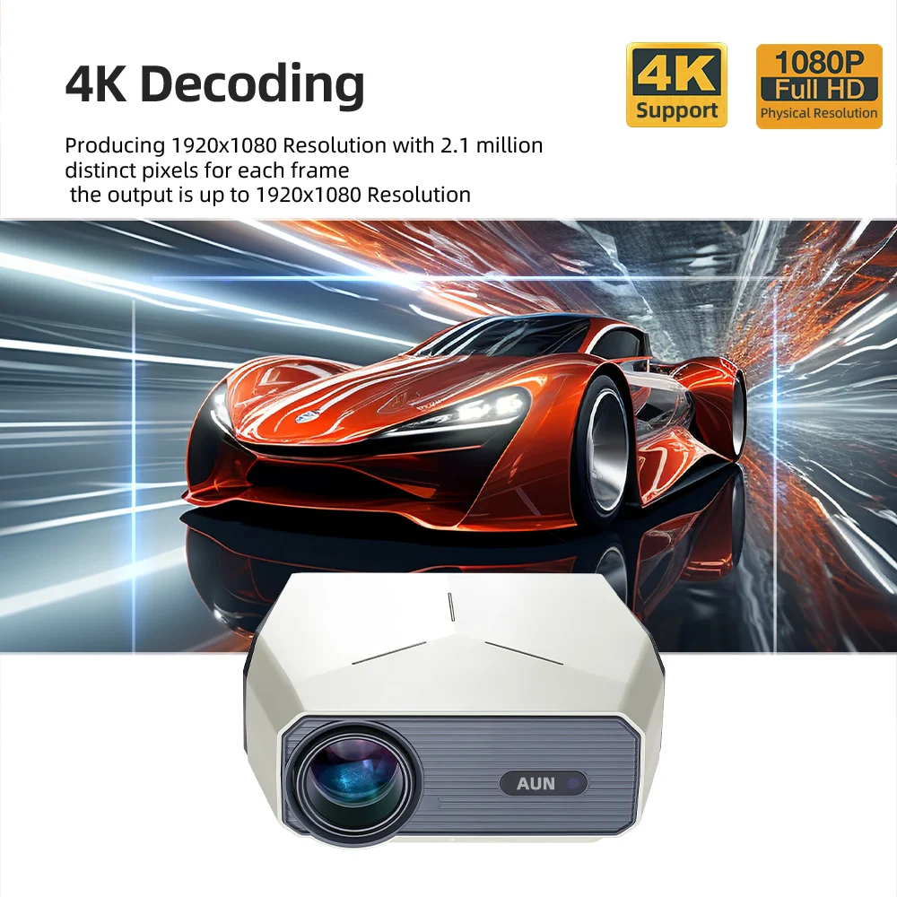 AUN A004 Pro Android Projector Portable Full HD Home Cinema 4K Movie Decode 1080P VideoProjector Electric Focus 3D MINI Theater AUN A004 Pro Android Projector Portable Full HD Home Cinema 4K Movie Decode 1080P VideoProjector Electric Focus 3D MINI Theater