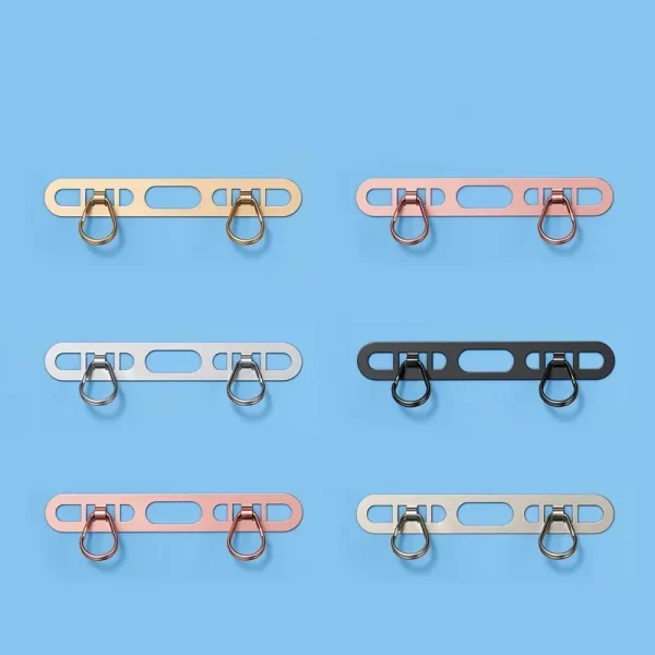 New Ultra-thin Metal Phone Lanyard Gasket Patch Stainless Steel Sturdy Hanging Cord Clips Cellphone Safety Connecter Accessories - Image 6
