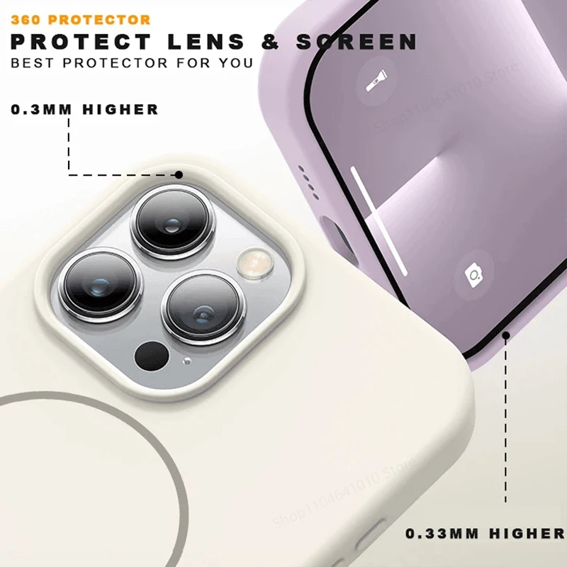 Magnetic Phone Case For iPhone 15 14 16 Plus 11 12 13 16 Pro Shockproof Silicone Cover Magsafe Wireless Charge Phone Accessories Magnetic Phone Case For iPhone 15 14 16 Plus 11 12 13 16 Pro Shockproof Silicone Cover Magsafe Wireless Charge Phone Accessories