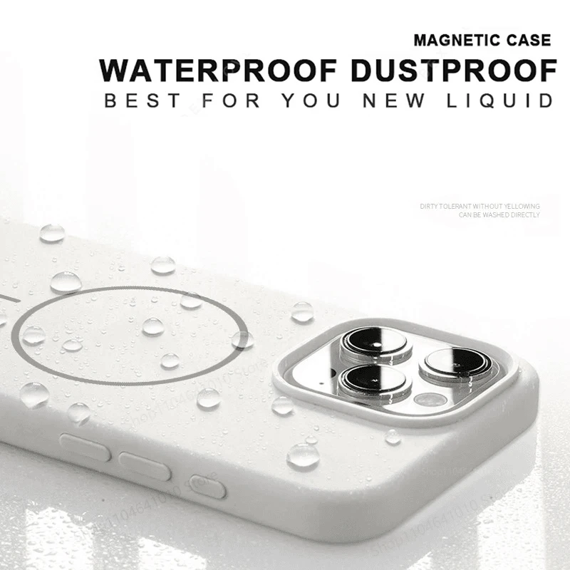 Magnetic Phone Case For iPhone 15 14 16 Plus 11 12 13 16 Pro Shockproof Silicone Cover Magsafe Wireless Charge Phone Accessories Magnetic Phone Case For iPhone 15 14 16 Plus 11 12 13 16 Pro Shockproof Silicone Cover Magsafe Wireless Charge Phone Accessories