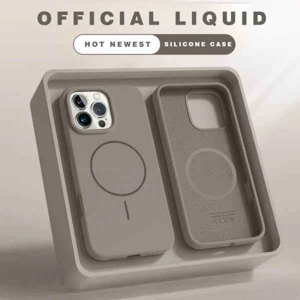 Magnetic Phone Case For iPhone 15 14 16 Plus 11 12 13 16 Pro Shockproof Silicone Cover Magsafe Wireless Charge Phone Accessories
