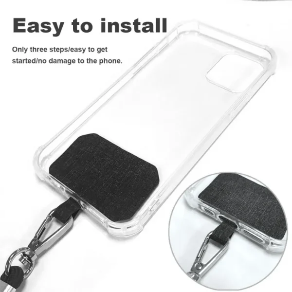 Universal Phone Lanyard with Patch Adjustable Mobile Phone Hanging Rope Neck Straps Anti-lost Lanyards Cell Phone Accessories - Image 4