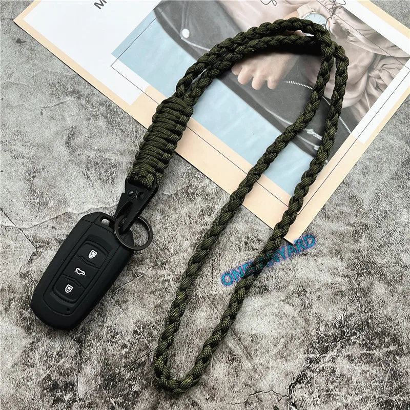 Keychain for Phone Lanyard Neck Strap Handmade Rope Heavy Metal Keyring Lanyard Anti-lost Cellphone Strap Premium Accessories
