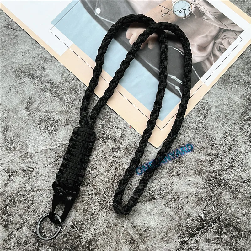Keychain for Phone Lanyard Neck Strap Handmade Rope Heavy Metal Keyring Lanyard Anti-lost Cellphone Strap Premium Accessories