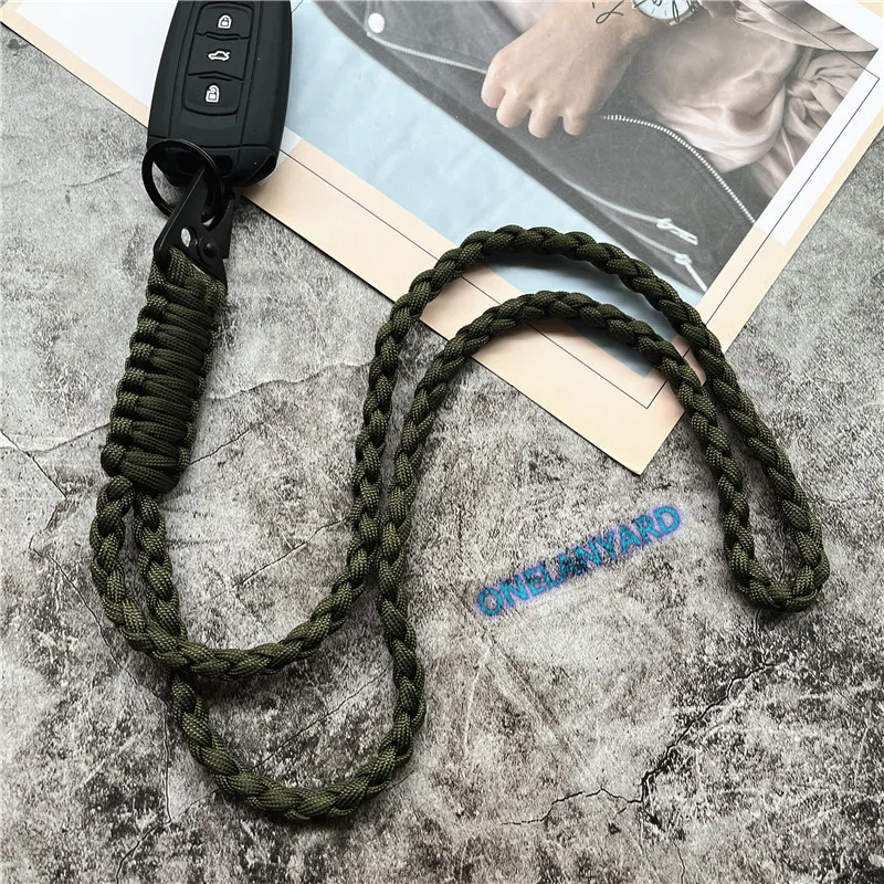 Keychain for Phone Lanyard Neck Strap Handmade Rope Heavy Metal Keyring Lanyard Anti-lost Cellphone Strap Premium Accessories