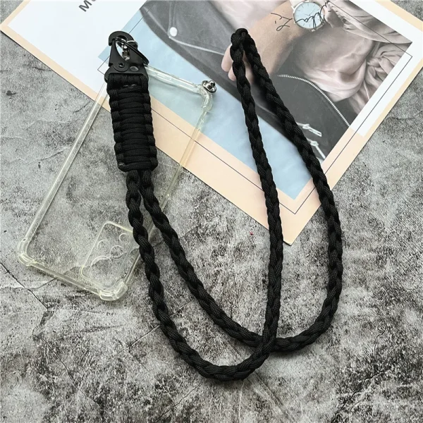 Keychain for Phone Lanyard Neck Strap Handmade Rope Heavy Metal Keyring Lanyard Anti-lost Cellphone Strap Premium Accessories - Image 4