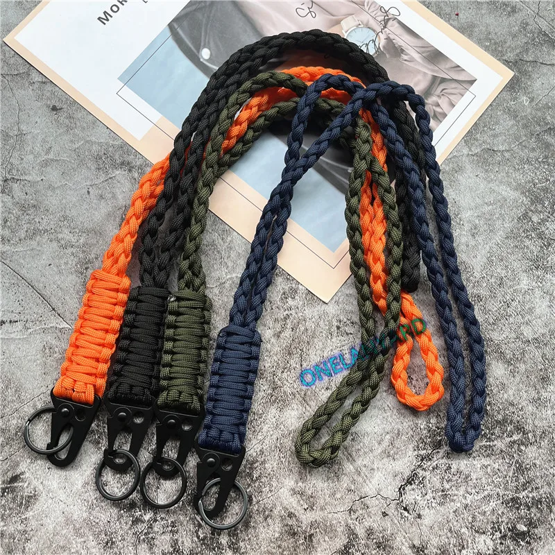 Keychain for Phone Lanyard Neck Strap Handmade Rope Heavy Metal Keyring Lanyard Anti-lost Cellphone Strap Premium Accessories