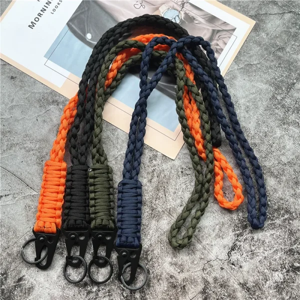 Keychain for Phone Lanyard Neck Strap Handmade Rope Heavy Metal Keyring Lanyard Anti-lost Cellphone Strap Premium Accessories