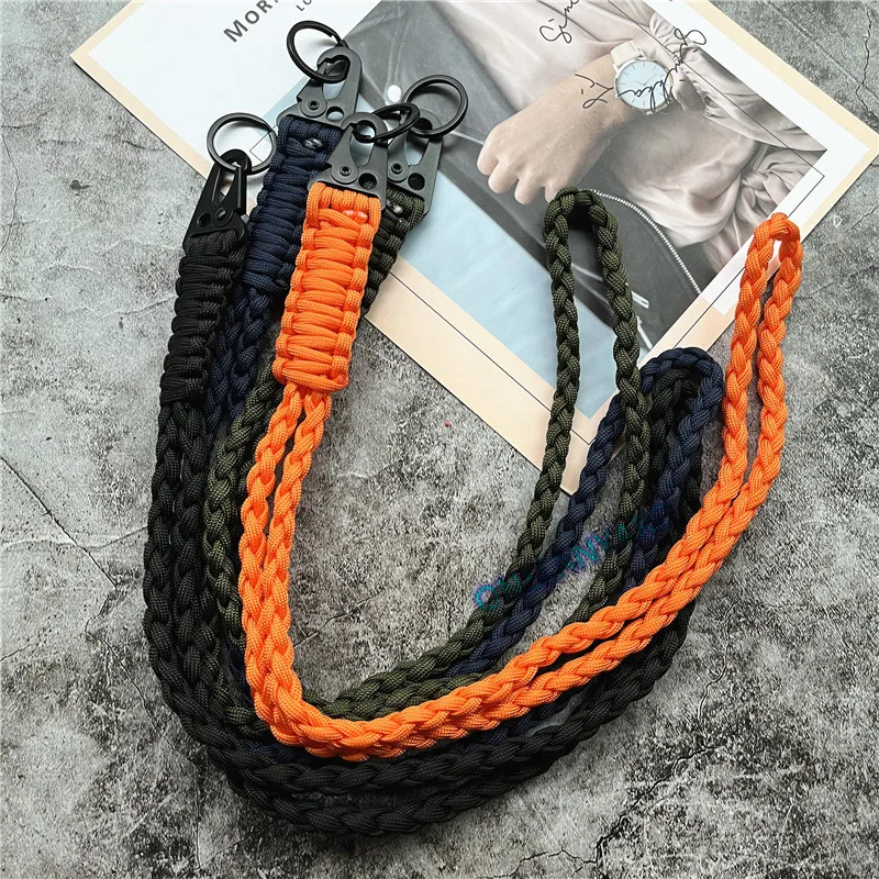 Keychain for Phone Lanyard Neck Strap Handmade Rope Heavy Metal Keyring Lanyard Anti-lost Cellphone Strap Premium Accessories