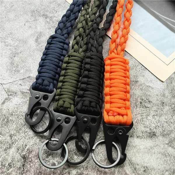 Keychain for Phone Lanyard Neck Strap Handmade Rope Heavy Metal Keyring Lanyard Anti-lost Cellphone Strap Premium Accessories - Image 5