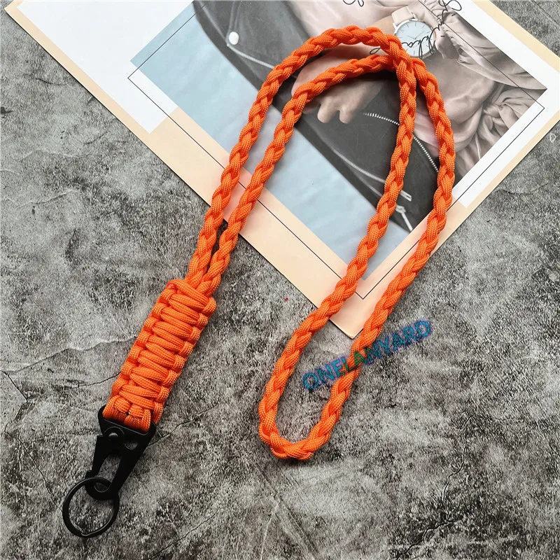 Keychain for Phone Lanyard Neck Strap Handmade Rope Heavy Metal Keyring Lanyard Anti-lost Cellphone Strap Premium Accessories