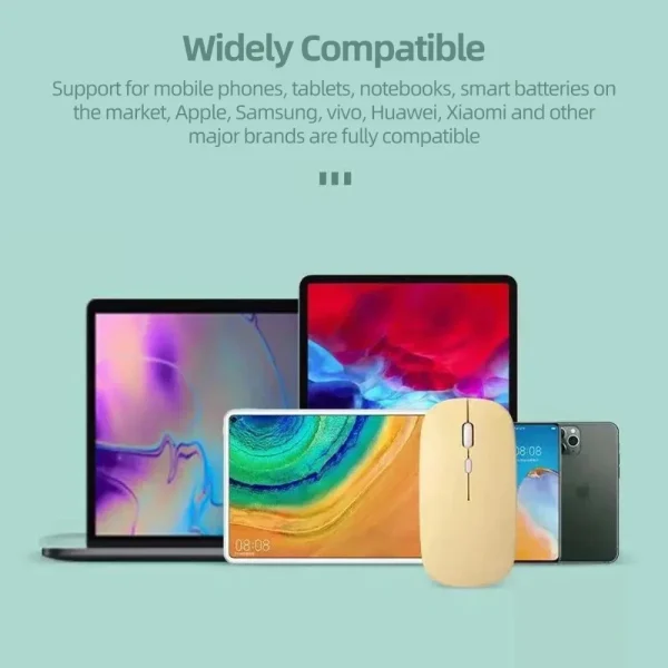Bluetooth Silent Mouse Universal Optical Mouse Wireless For Ipad Computer Laptop Mice Noiseless Marcaron Computer Accessories - Image 5