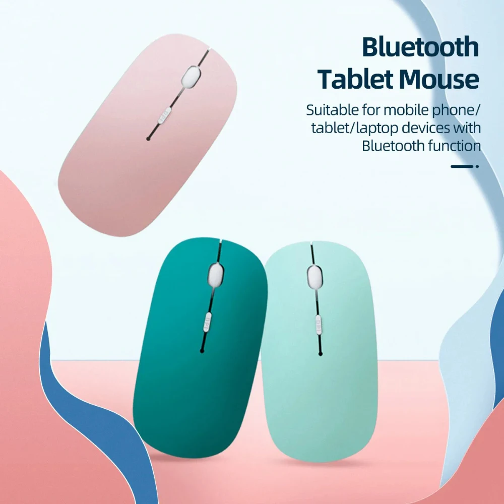 Bluetooth Silent Mouse Universal Optical Mouse Wireless For Ipad Computer Laptop Mice Noiseless Marcaron Computer Accessories