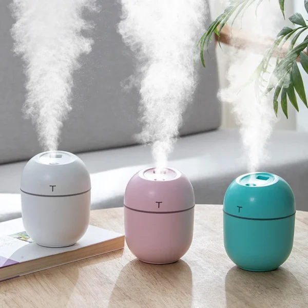 200ML Mini Air Humidifier Ultrasonic Purifier Car Aroma Essential Oil Diffuser USB Mist Maker Portable Home Appliance
