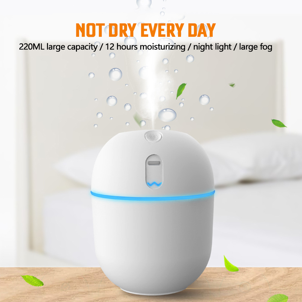200ML Mini Air Humidifier Ultrasonic Purifier Car Aroma Essential Oil Diffuser USB Mist Maker Portable Home Appliance