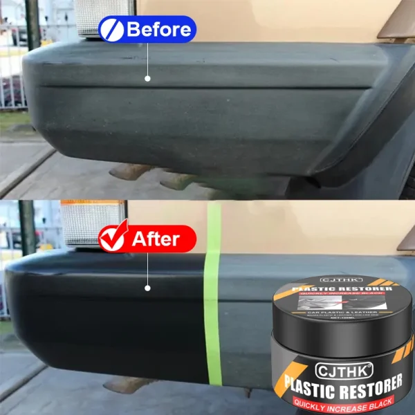 Car Plastic Restorer Crystal Clear Auto Interior Leather & Panel Renewal Wax Coating Agent Back To Black Gloss Car Wax Polish - Image 5