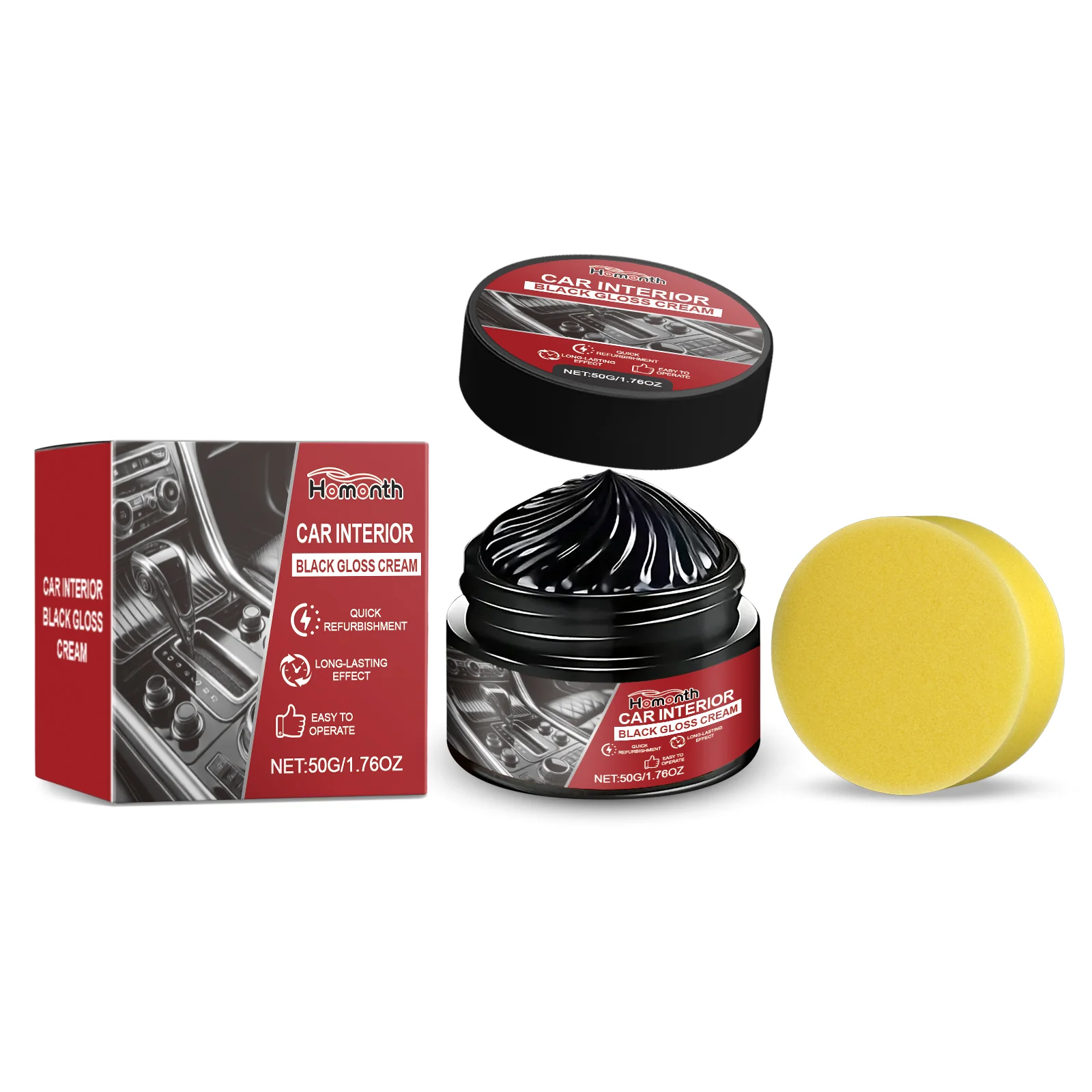 Car Plastic Restorer Back To Black Gloss Auto Interior Leather & Panel Renewal Wax Coating Agent Auto Polish And Repair Coating