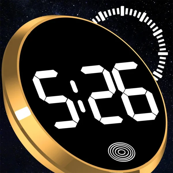 LED Car Luminous Clock Automobiles Internal Stick-On Watch Mini Digital Clocks Auto Ornament Car Interior Parts Accessories - Image 5