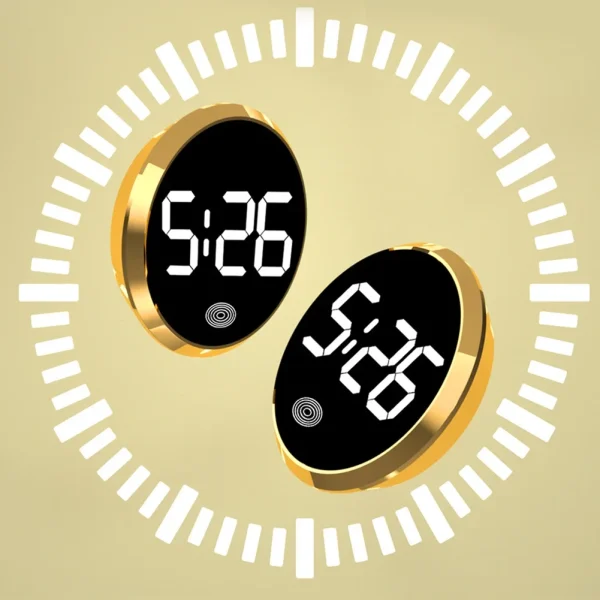 LED Car Luminous Clock Automobiles Internal Stick-On Watch Mini Digital Clocks Auto Ornament Car Interior Parts Accessories - Image 4
