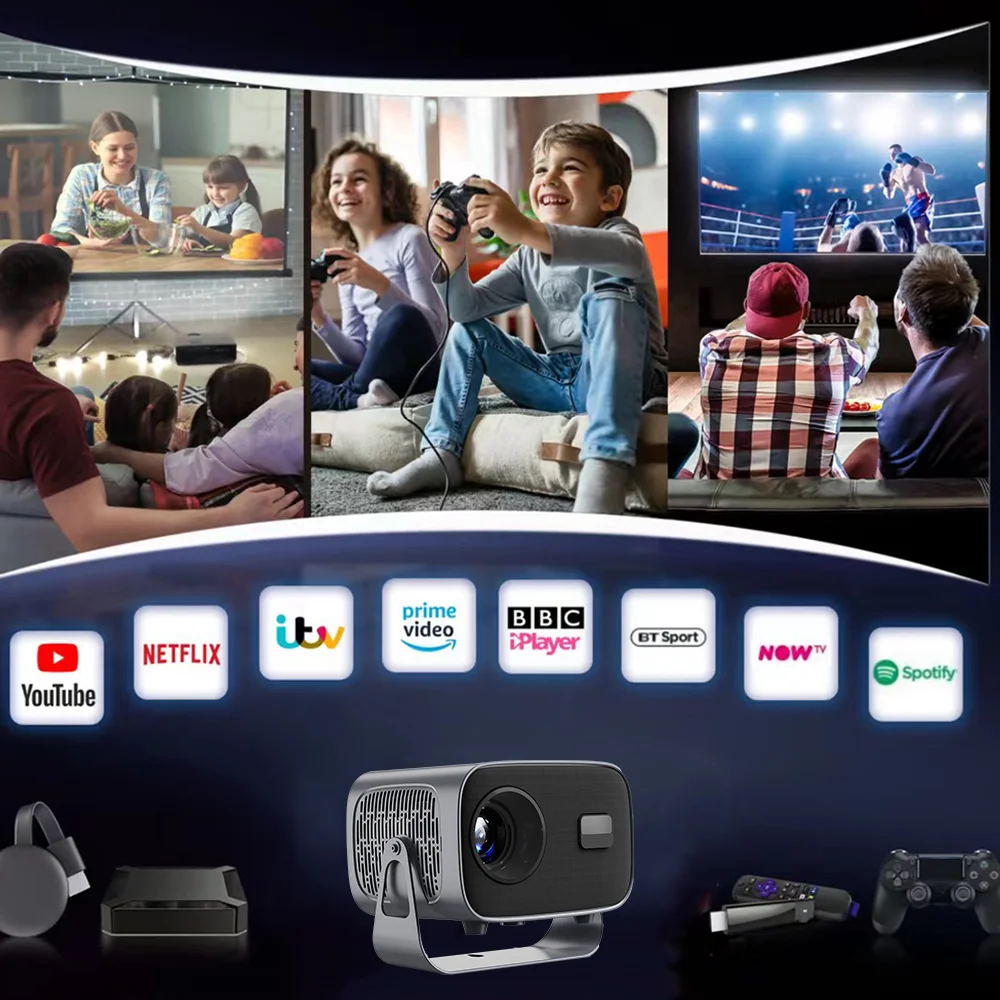 DEYSINN Projector 4K A10 Newly 1080P 660 ANSI Projector Android 13 WiFi6 BT5.5 Auto Focus Keystone Portable Outdoor Home Cinema DEYSINN Projector 4K A10 Newly 1080P 660 ANSI Projector Android 13 WiFi6 BT5.5 Auto Focus Keystone Portable Outdoor Home Cinema