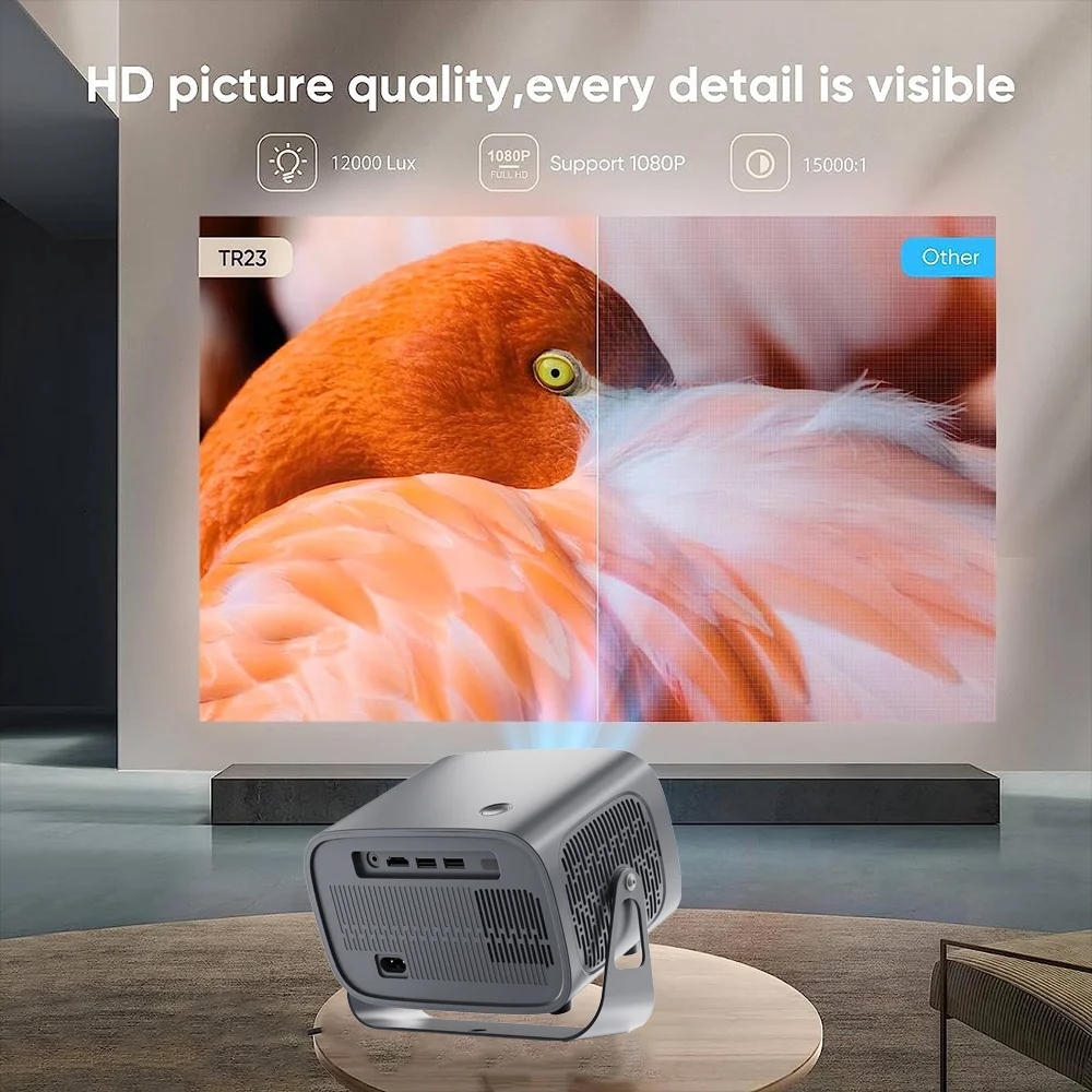 DEYSINN Projector 4K A10 Newly 1080P 660 ANSI Projector Android 13 WiFi6 BT5.5 Auto Focus Keystone Portable Outdoor Home Cinema DEYSINN Projector 4K A10 Newly 1080P 660 ANSI Projector Android 13 WiFi6 BT5.5 Auto Focus Keystone Portable Outdoor Home Cinema